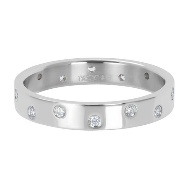 Füllring Zirconia 14 Stones Crystal 4mm